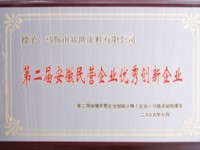 第二屆安徽民營企業優秀創新企業